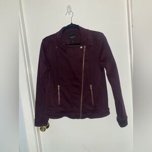 Liverpool | Women’s Medium | Denim Jacket | Stretch | Deep Burgundy Purple